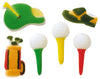 Lucks Dec-Ons Decorations Molded Sugar/Cup-Cake Topper Golf Assortment 1.25 Inch 160 Count