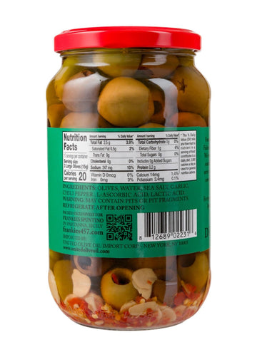 Frankies 457 Mediterranean Mix Olives - Authentic Sicilian - Product Of Italy - Savory, Rich And Bold Flavors - Premium Handpick