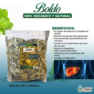 Hojas De Boldo Herbal Tea 4 Oz-113G. Boldus Leaves Digestive And Liver Premium