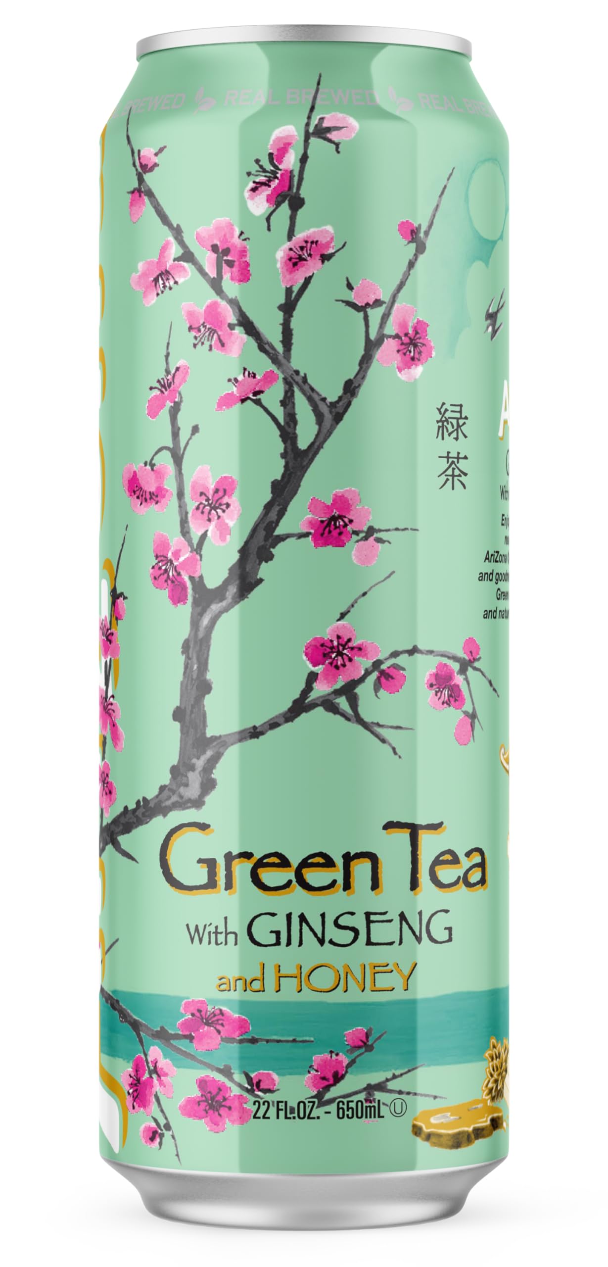 Arizona, Green Tea with Ginseng & Honey, 23 fl oz