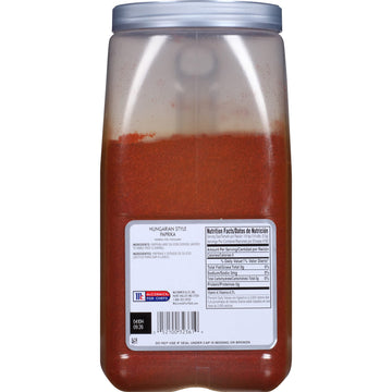 Mccormick Culinary Hungarian Style Paprika, 5.25 Lb - One 5.25 Pound Container Of Sweet Hungarian Paprika Powder For Culinary Professionals, Great For Rubs And Garnish