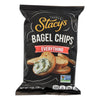 STACYS PITA CHIPS, Bagel Chips,Everything, Pack of 12, Size 7 OZ - No Artificial Ingredients GMO Free