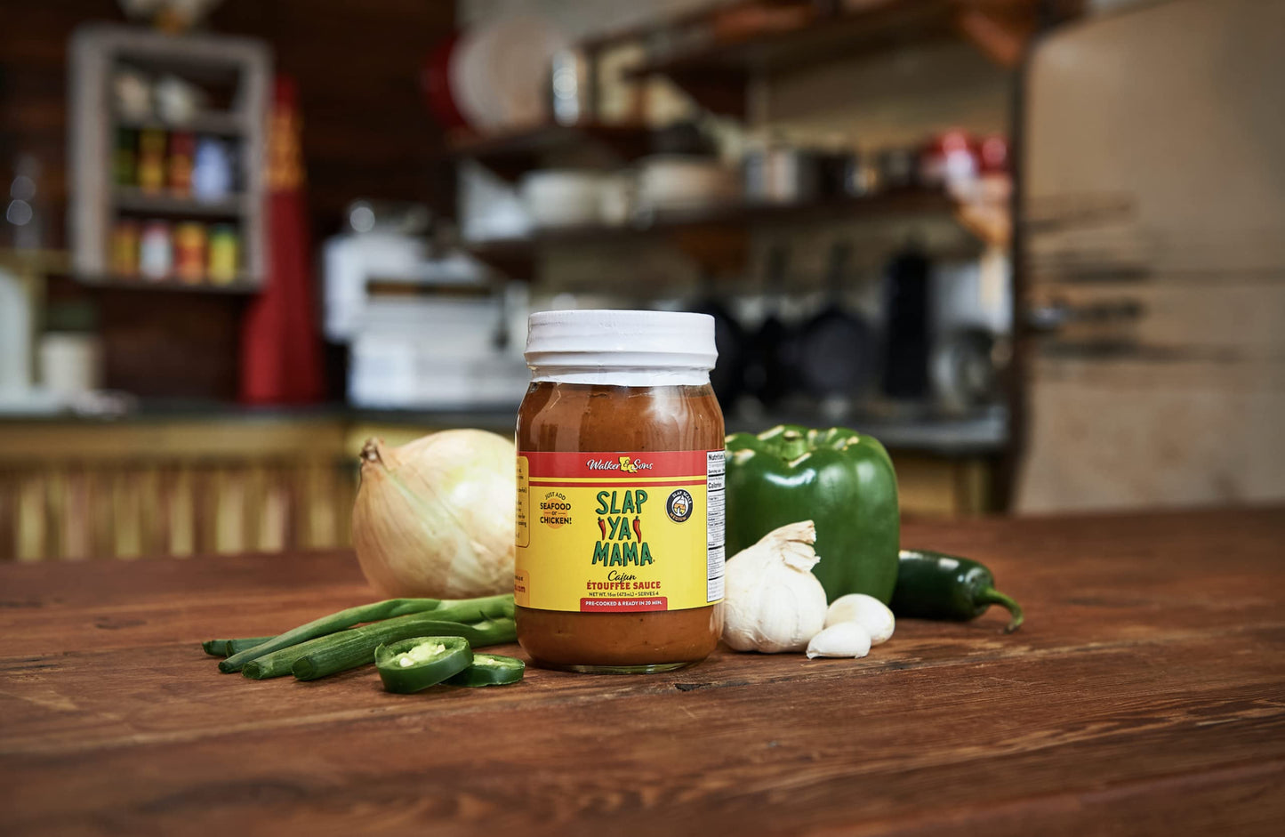 Slap Ya Mama Cajun Etoufee Sauce for Chicken or Seafood, Pre Cooked, 16 Ounce