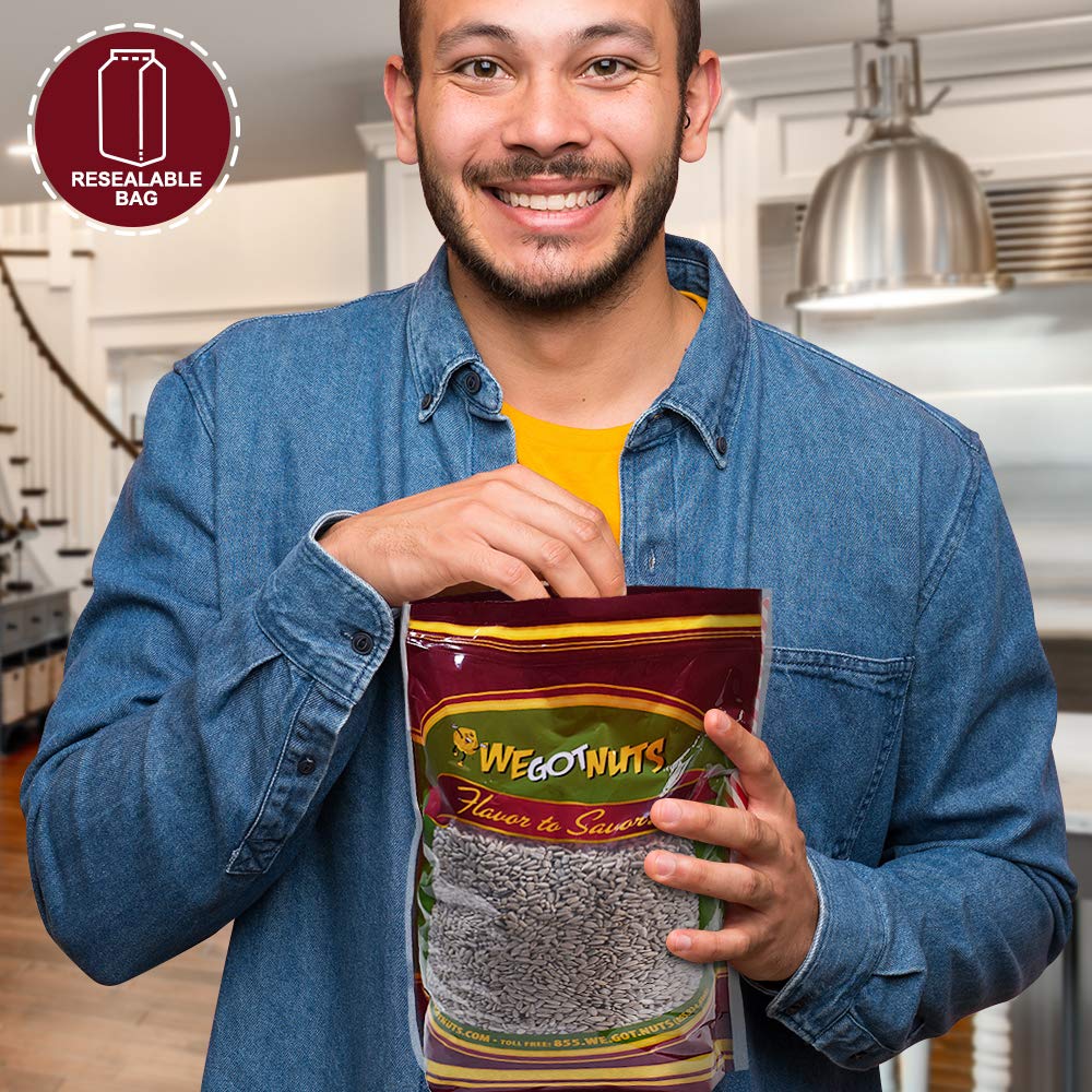 Raw Sunflower Seed Kernels by We Got Nuts - Premium Quality Kosher Shelled Sunflower Seeds - Natural & Healthy Fitness & Diet-Fr