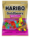 HARIBO Goldbears Wild Berry Gummi Candy Fruit Flavored 5 oz Share Size Bag (4 PACK)