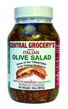 Central Grocery Olive Salad - 32 Oz (Pack Of 1) Perfect For Muffulettas, Sandwiches, Pizza Toppings, Pastas, Hot Dog Topper, Sal