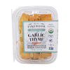 Firehook Organic Mediterranean Baked Crackers Snack Box, Garlic Thyme, USDA Certified Organic, Kosher, Non-GMO, 5.5 Oz (Pack of