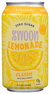 Swoon Classic Lemonade, Zero Sugar, Low Calories, Vegan Friendly, Kosher, Gluten Free & Non-GMO, 12 Fluid Ounce (Pack of 12)