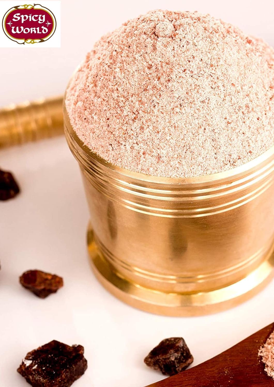 Spicy World Kala Namak Indian Black Salt 3.5 oz - Vegan, Pure, Unrefined, Non-GMO & Natural G