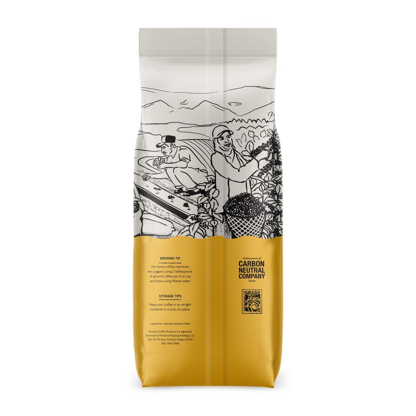 Portland Coffee Roasters, Goose Hollow, Whole Bean, Medium Roast, 32 oz
