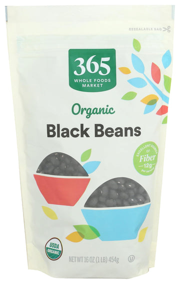 365 by Whole Foods Market, Organic Black Beans, 16 Ounce