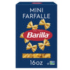 Barilla Mini Farfalle Pasta 16 Oz. Box - Non-Gmo Made With Duflavor Blend Wheat Semolina - Kosher Certified