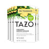 Tazo Organic Green Tea, Green Ginger, 96 Total Tea Bags (16Ct - Pack Of 6)