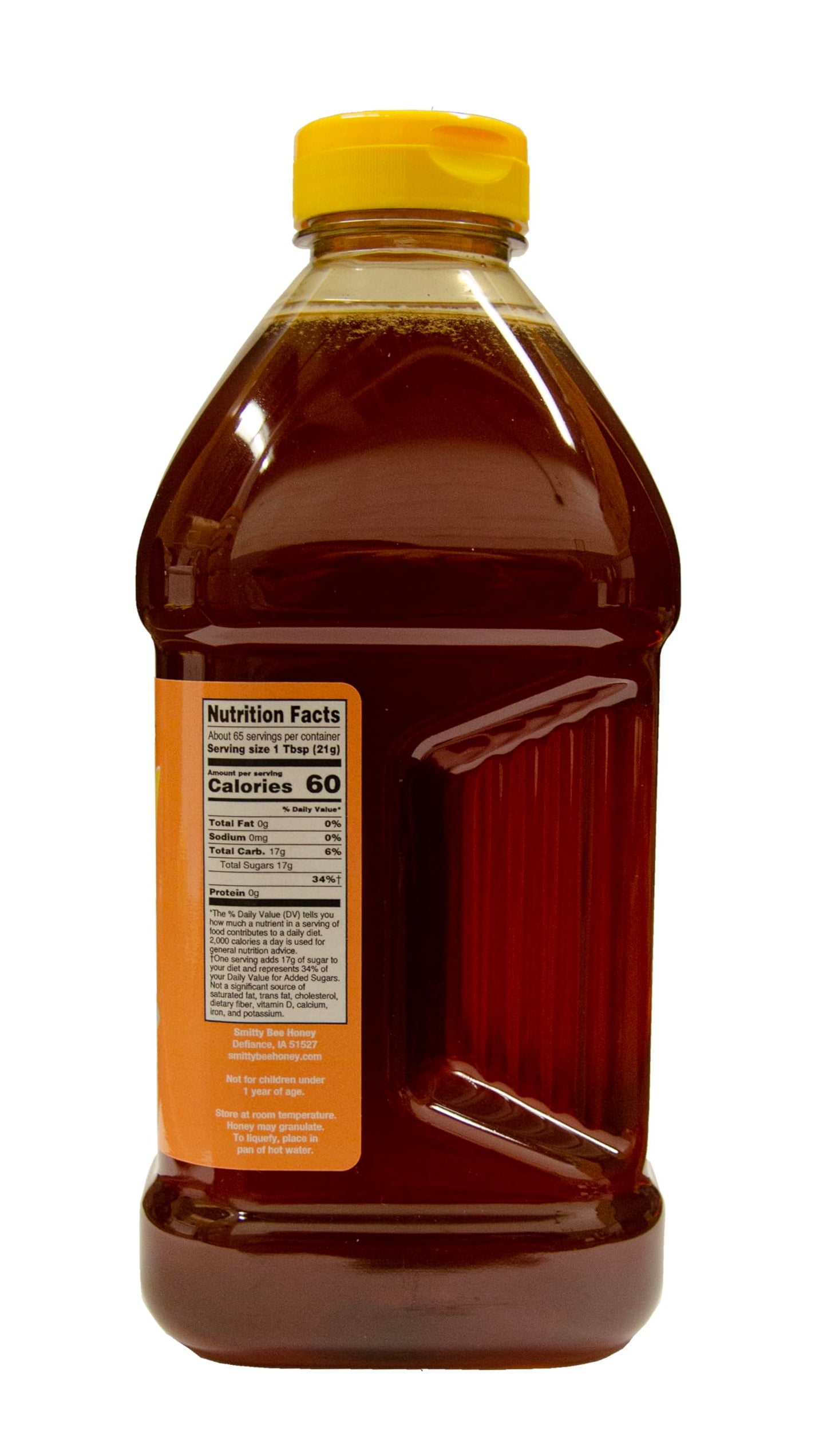 Golden Harvest Honey Unfiltered Raw Extra Light Wildflower Blend - 100% Pure Honey - Contains Natural Pollen - 3 Pounds