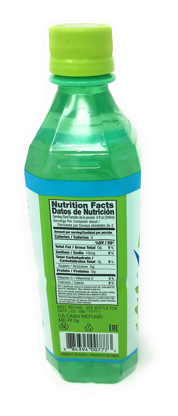 OKF Aloe Vera Drink, Sugar Free, 16.9 Fl Oz, 12 Pack