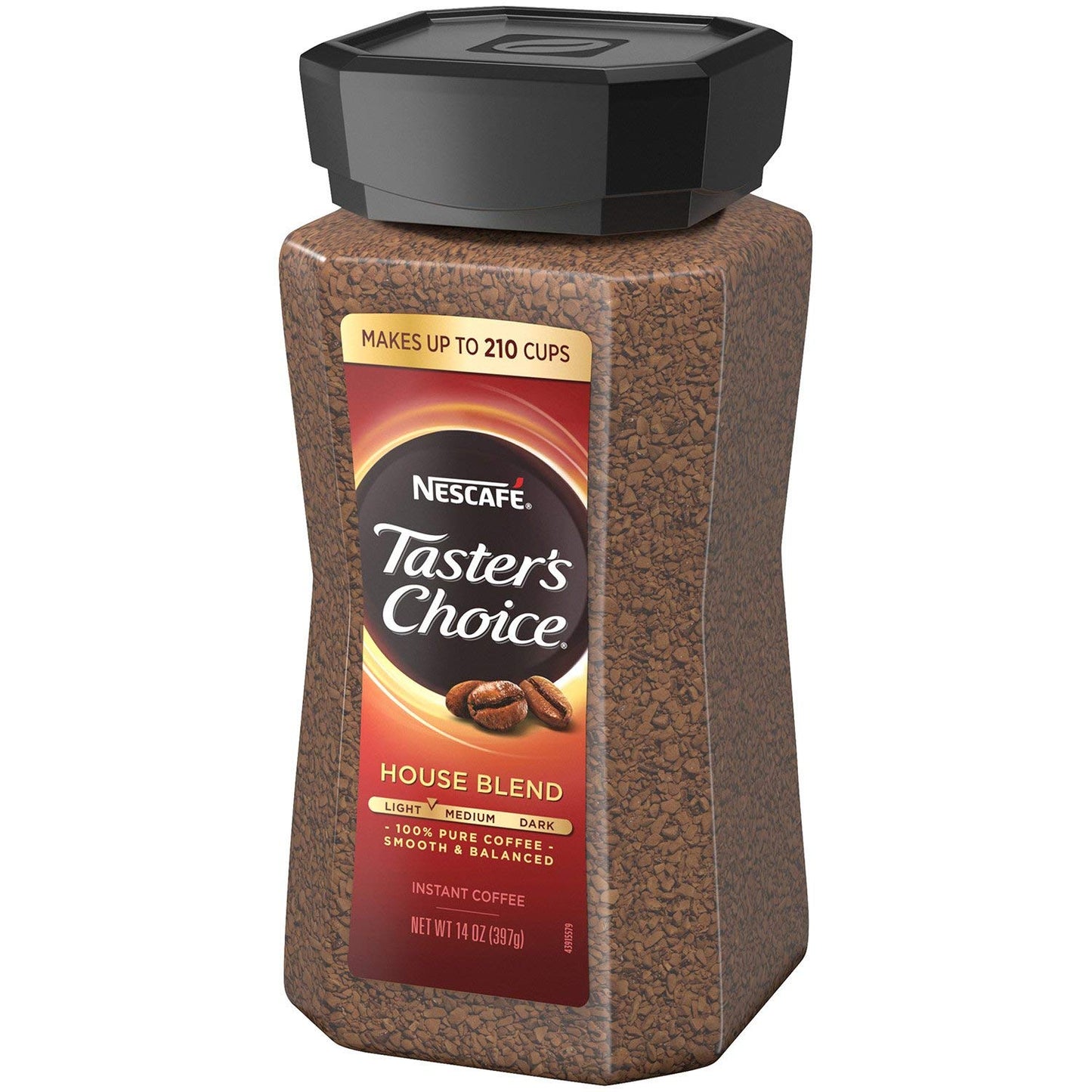 NESCAFE Tasters Choice Instant Coffee, House Blend (14 Ounce)