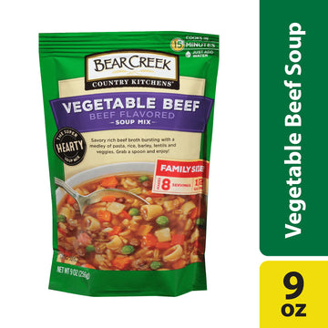 Bear Creek Soup Mix, Vegetable Beef, 9.0 Ounce (Pack Of 6)