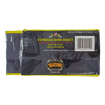 Yaucono 100 Percent Pure Coffee, Dark Roast, Espresso, 8.8 Ounce (Pack Of 3)