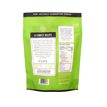 Lucky Foods Seoul Kimchi, (28Oz / 1.75 Lbs), Authentic Korean Premium Fermented Napa Cabbage Kimchi, / (????, Original, Made In