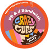 Crazy Cups Flavored Coffee For Keurig K-Cup Machines, Peanut Butter & Jelly Sandwich, Hot Or Iced Drinks, 22 Single Serve, Recyclable Pods(Pack Of 1)