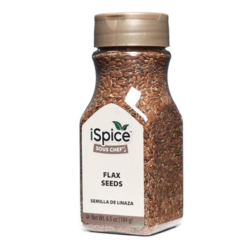 Ispice Flax Seeds Whole Spices And Seasonings For Cooking, 6.5 Ounce Fine Flaxseeds Seasoning, Flax Seeds Whole Flaxseed Brown (