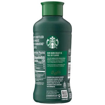 Starbucks Dark Roast Iced Coffee, Black Unsweetened, 48 Fl Oz Bottle