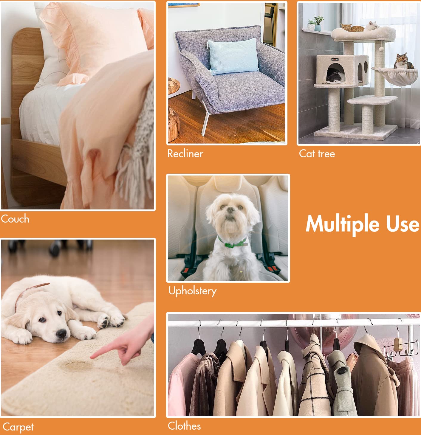 Pet Hair Remover - Special Dog Hair Remover Multi Fabric Edge And Carpet Scraper - Pet Hair Remover For Couch, Furniture Carpet,