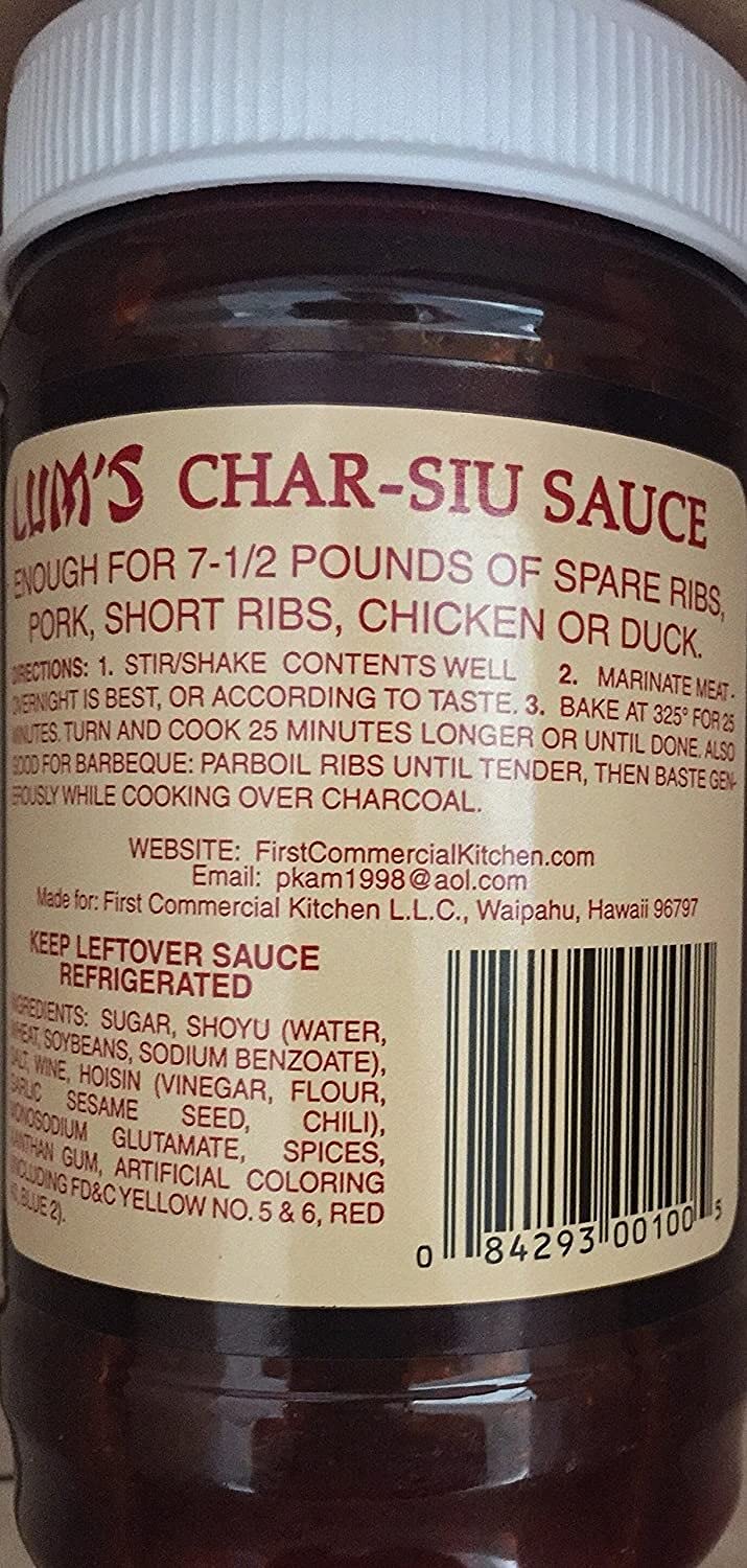 Lum'S Hawaiian Char-Siu Bbq Sauce Pack Of Two Jars (11 Oz. Each)