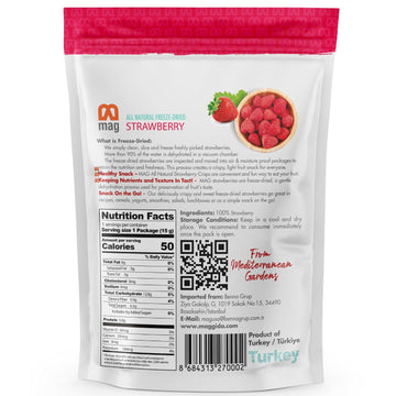 Mag Freeze Dried Strawberries Fruit Dehydrated Strawberry Slices No Sugar Added Healthy Snacks For Kids Kosher Fruits Chruncy Sc