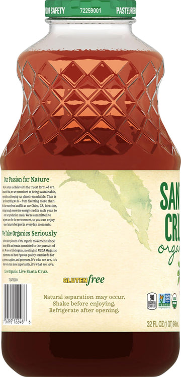 Santa Cruz Organic Strawberry Lemonade Juice, Usda Organic, Gluten Free & Non-Gmo, 32 Oz