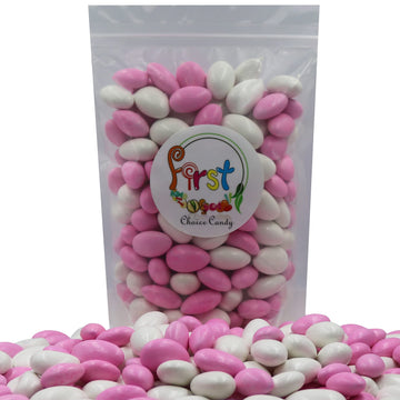 Firstchoicecandy Jordan Almonds (Pastel Pink & White, 2.5 Pound (Pack Of 1))