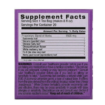 Triple Leaf Tea Blood Pressure Tea ( 6X20 Bag) ( Value Bulk Multi-Pack)