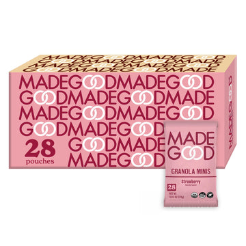 Madegood Strawberry Granola Bites, 28 Count, Gluten Free And Organic Snacks