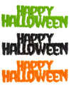 Decopac Halloween Drip Cake Toppers, 24 Pack Food Safe Cake Decorations, Happy Halloween Layon For Spooky , Multicolored - Orange, White And Black (21372)