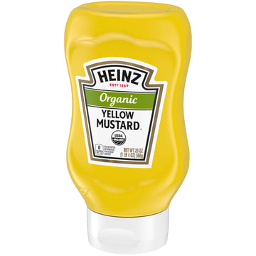Heinz Organic Yellow Mustard (20 oz Bottles, Pack of 6)