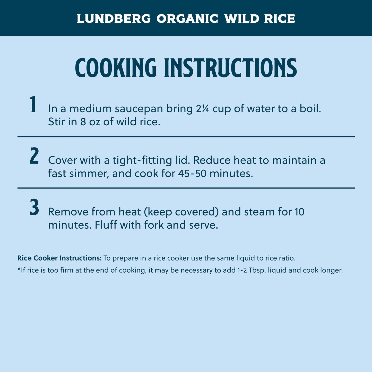 Og2 Lund Wild Rice ( 25 X 25 Lb )