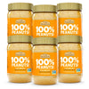 Crazy Richards 100% All-Natural Crunchy Vegan Peanut Butter with No Added Sugar and Non-GMO (16 Ounce, Pack of 6)