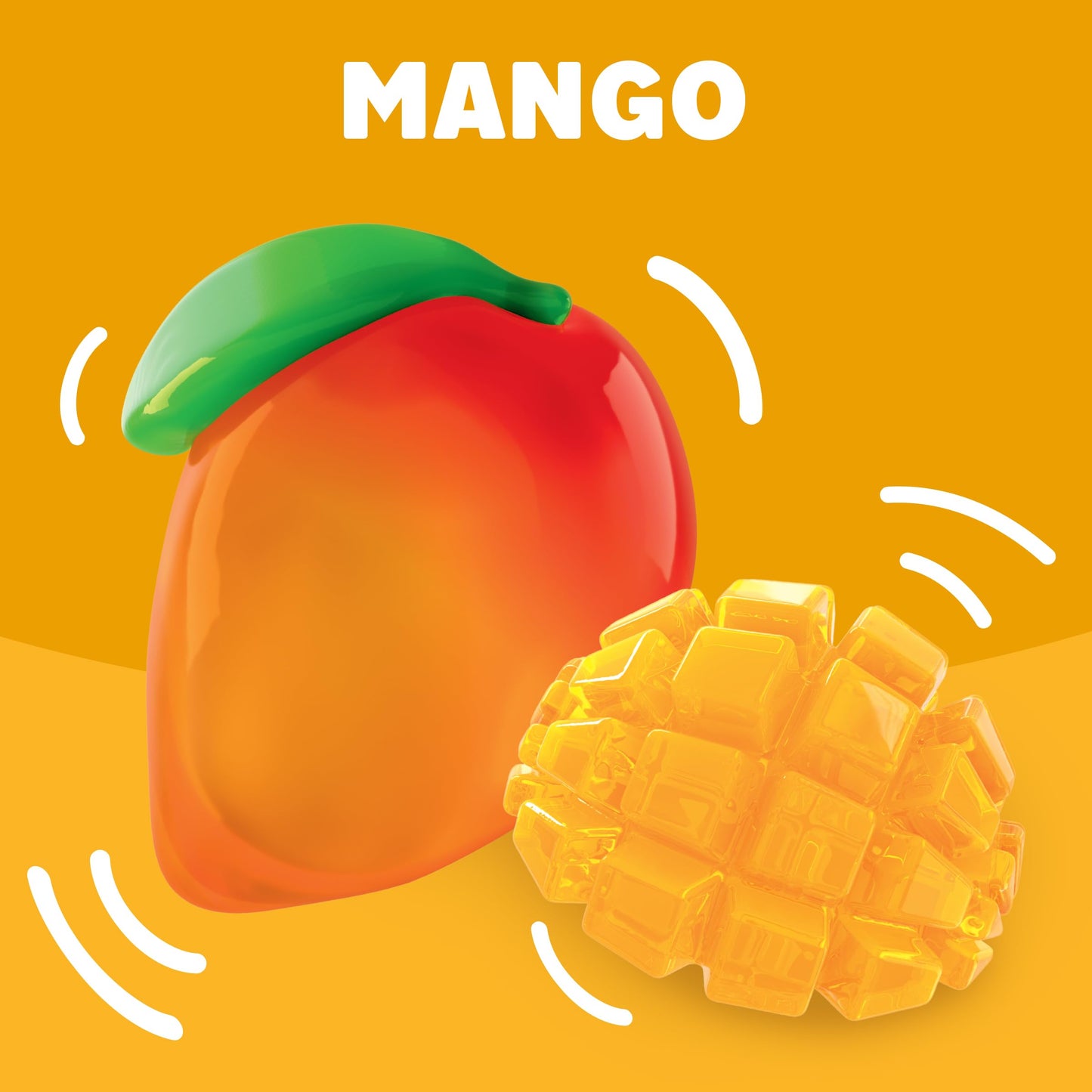 Jell-O Gelatin Snacks, Mango, 3-Ounce (Pack Of 1)