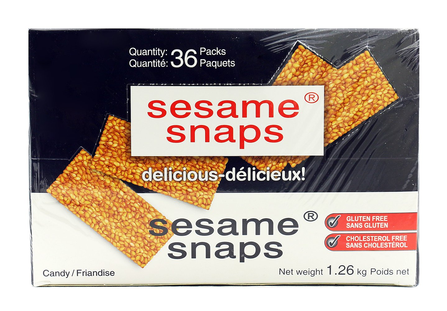 Sesame Snaps - 36 packs x 35 grams (Net weight 1.26 Kg)