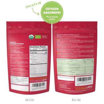 Loov Organic Raspberry Powder, Made From 100% Whole Raspberries, Powdered Freeze-Dried Raspberries, 6 Ounces, Grown In Europe, 2