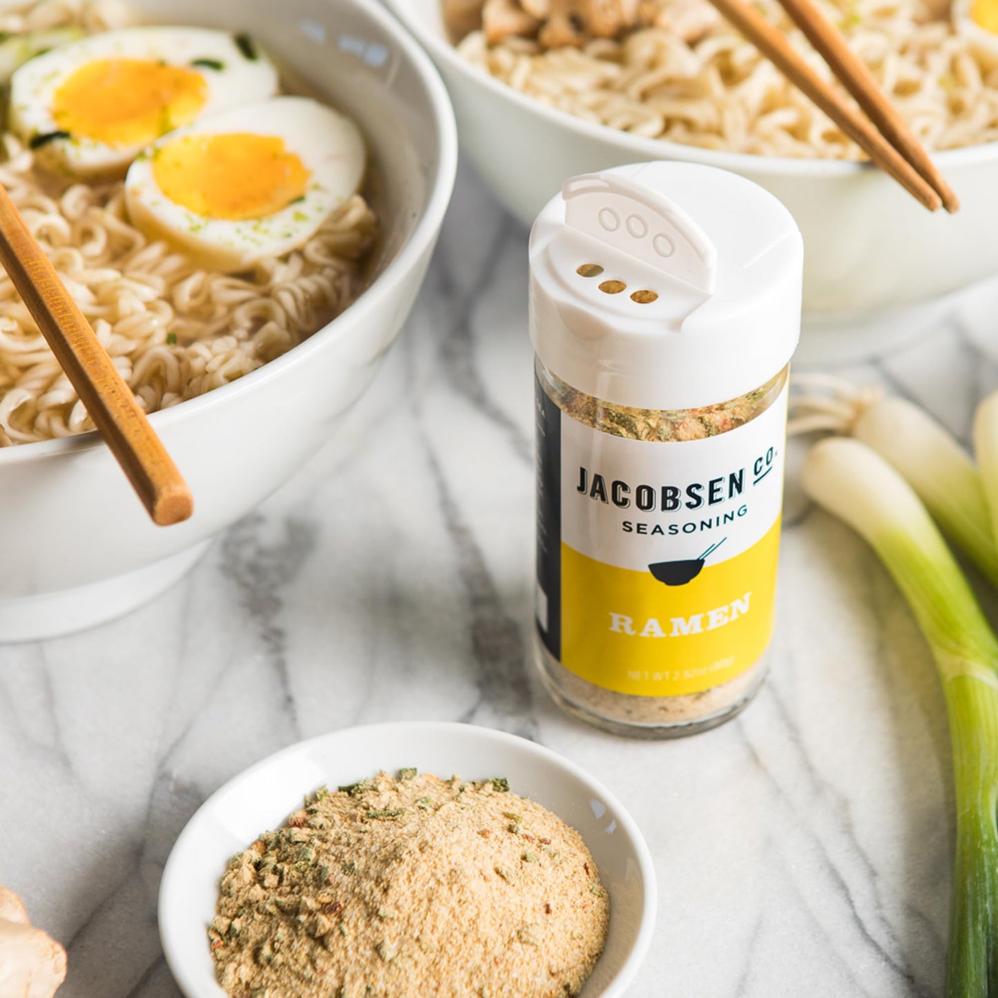 Jacobsen Salt Co. Ramen Seasoning - Sea Salt Soy-Free, Gourmet Seasonings and Spices for Cooking, Made in USA, Real Salt Flakes,