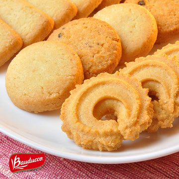 Bauducco Assorted Butter Cookies Tin, 12 Oz (Pack Of 1) – Traditional Danish Shortbread Style Cookies, Perfect Holiday Gift Or Sweet Snack Treat - No Artificial Colors