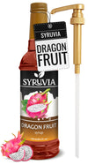Syruvia Dragon Fruit Syrup - Premium Flavoring Syrup for Tea, Italian Sodas, Beverages, Desserts, Ice Cream, Cocktails & Mocktai