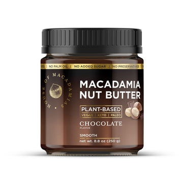 House Of Macadamias Macadamia Nut Butter, Chocolate - 8.8Oz - No Added Sugar, No Palm Oil, Plant-Based, No Artificial Ingredient