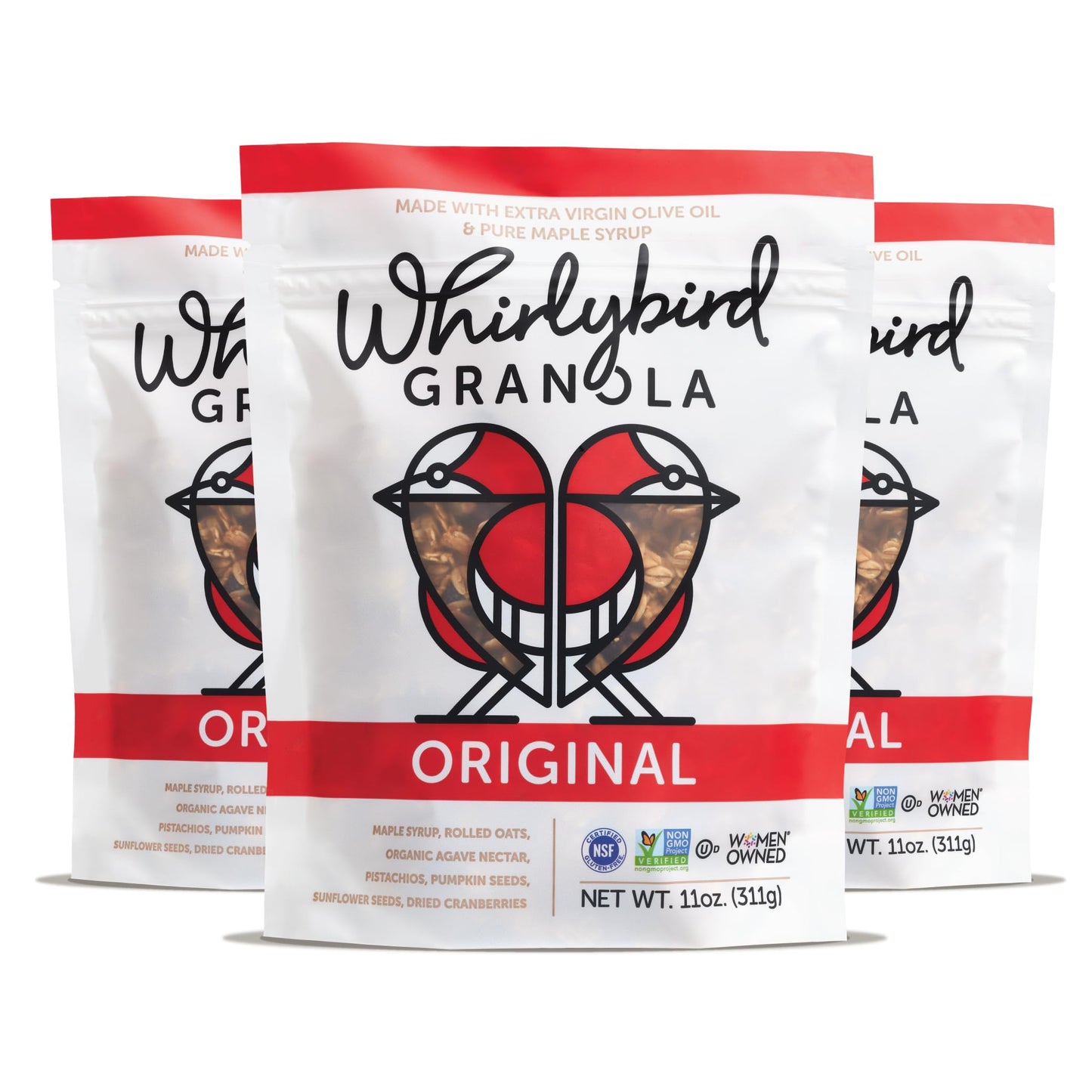 Whirlybird Granola Original, Gluten-Free, Non-Gmo, Kosher, Vegan, 11Oz (Pack Of 3)