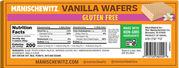 Manishewitz Gluten Free Vanilla Wafers, 7oz (3 Pack) Crispy Wafer with Creamy Vanilla Filling | Dairy Free | Non GMO | Kosher (i