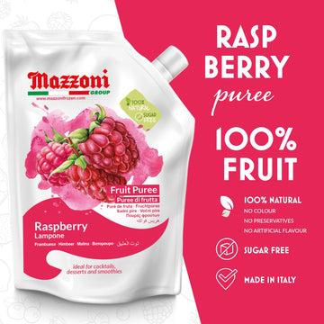 Raspberry Puree, 100% Pure Raspberries, Just Fruit, No Sugar Added, Real Fruit For Smoothies, Drinks, Cocktails, Fruit Juice - 2