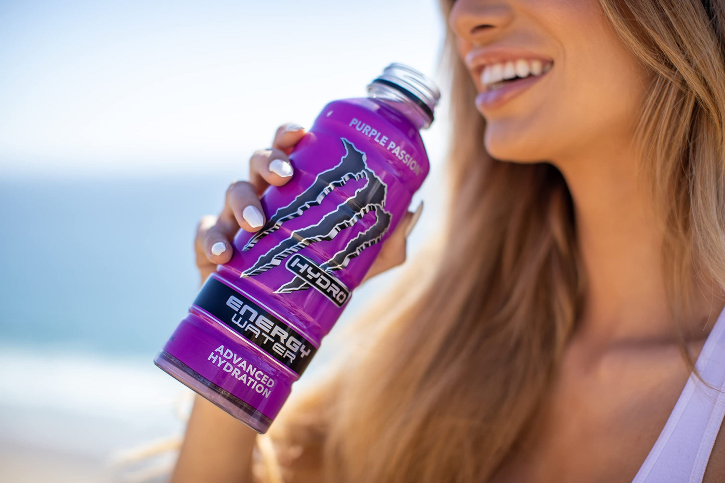 Monster Energy Hydro Energy Water, Purple Passion, 20 Fl Oz (Pack Of 12)