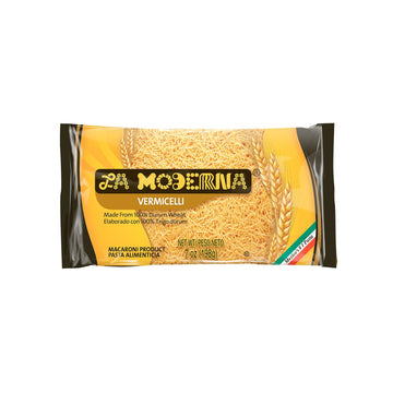 La Moderna Vermicelli Pasta, Noodles, Durum Wheat, Protein, Fiber, Vitamins, 7 Oz