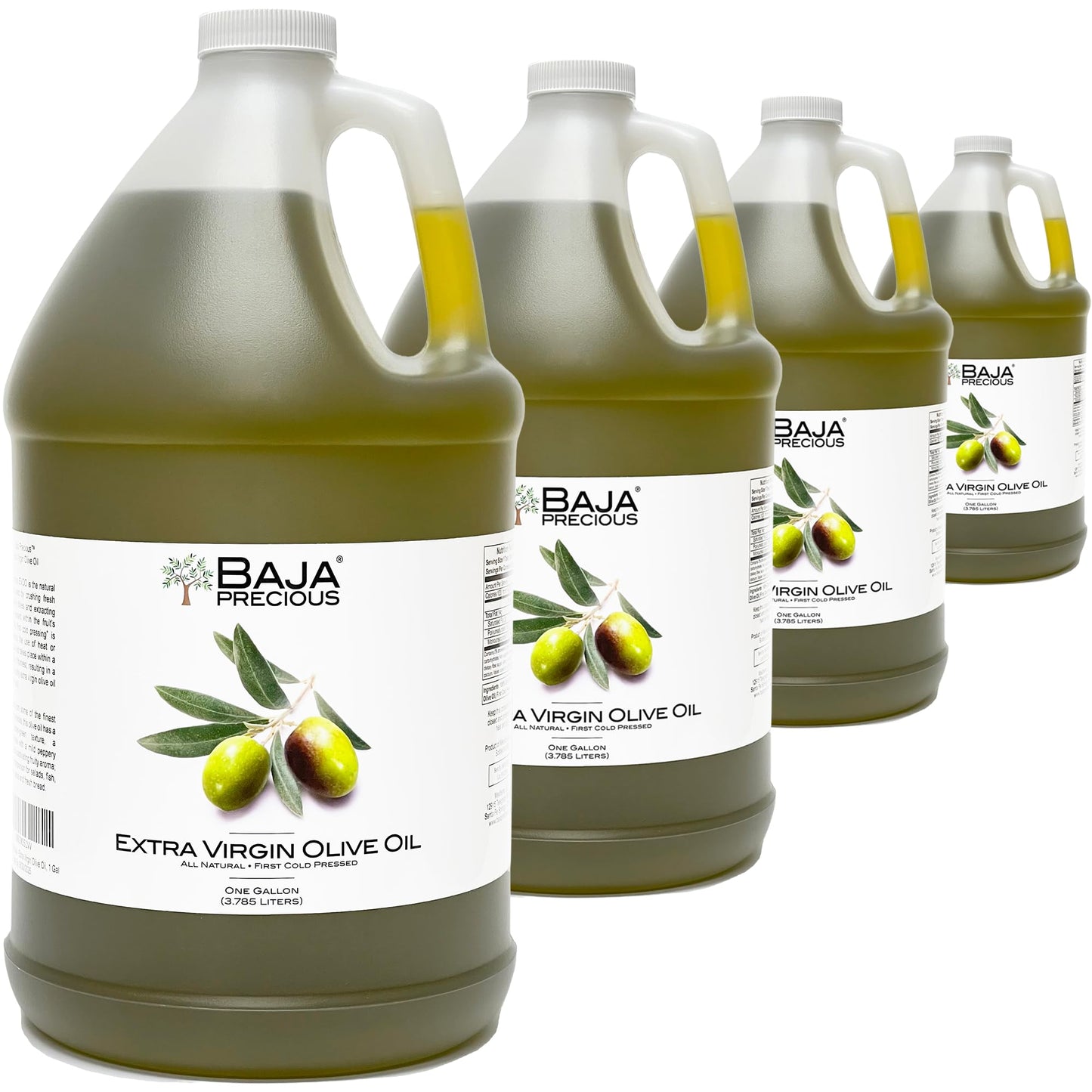 Baja Precious - Extra Virgin Olive Oil, Case of 4 X 1 Gallon Jugs